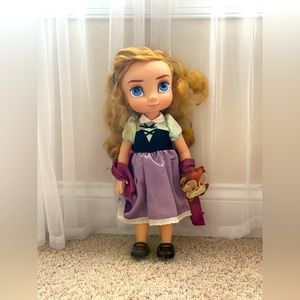 Disney Animator's Collection Princess Aurora with Plush Owl Friend  16" H